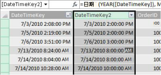 DateTimeKey 欄