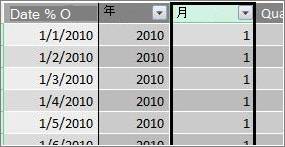 月份欄