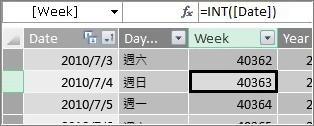 週欄