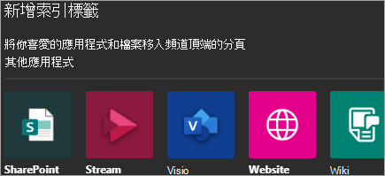 顯示將應用程式新增至 Teams