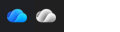 藍白色 OneDrive 圖示