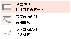 有些印表機可在紙張的一面或雙面進行列印。