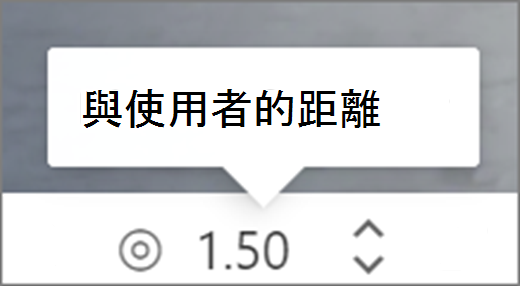 與使用者 UI 的距離