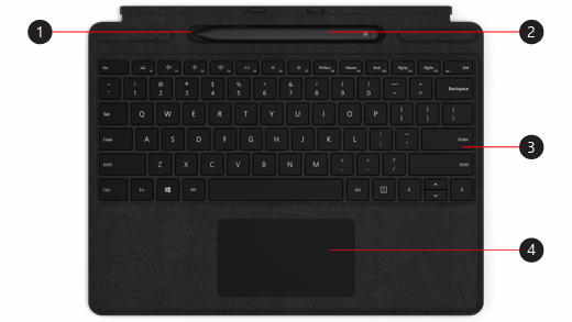 搭配 Slim Pen 的 Surface Pro X Signature Keyboard