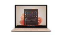 顯示 Surface Laptop 5 已開啟並準備使用。