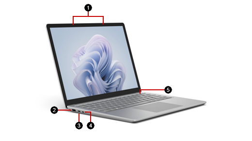 一款具備硬體功能的 Surface Laptop 6 商務版。