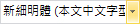 字型按鈕