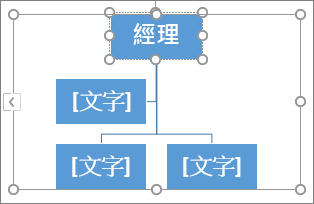 在 SmartArt 圖形的方塊中進行輸入