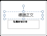 標題文字版面配置區