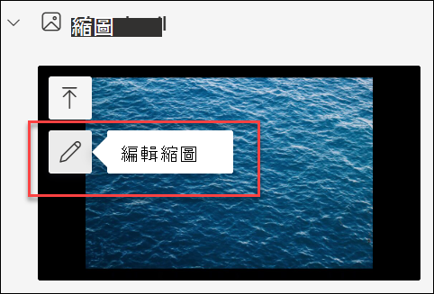 編輯縮圖選項的截圖