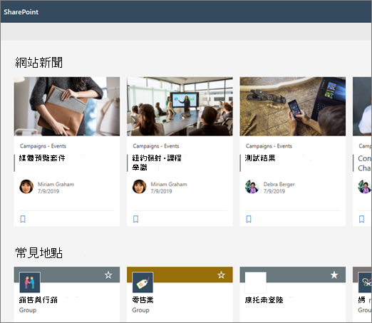 SharePoint 起始頁新聞