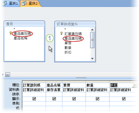 Unintentianl 交叉連接於查詢中 設計視圖
