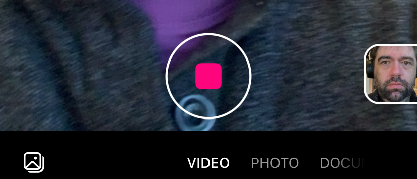 Screenshot of recording.