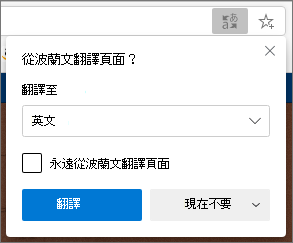 確認翻譯面板