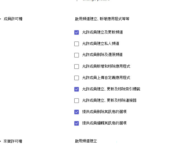 member permissions