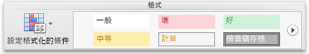 [常用] 索引標籤、[格式] 群組