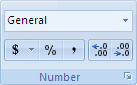 Excel 功能區影像