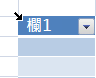 表格邊角選取箭號