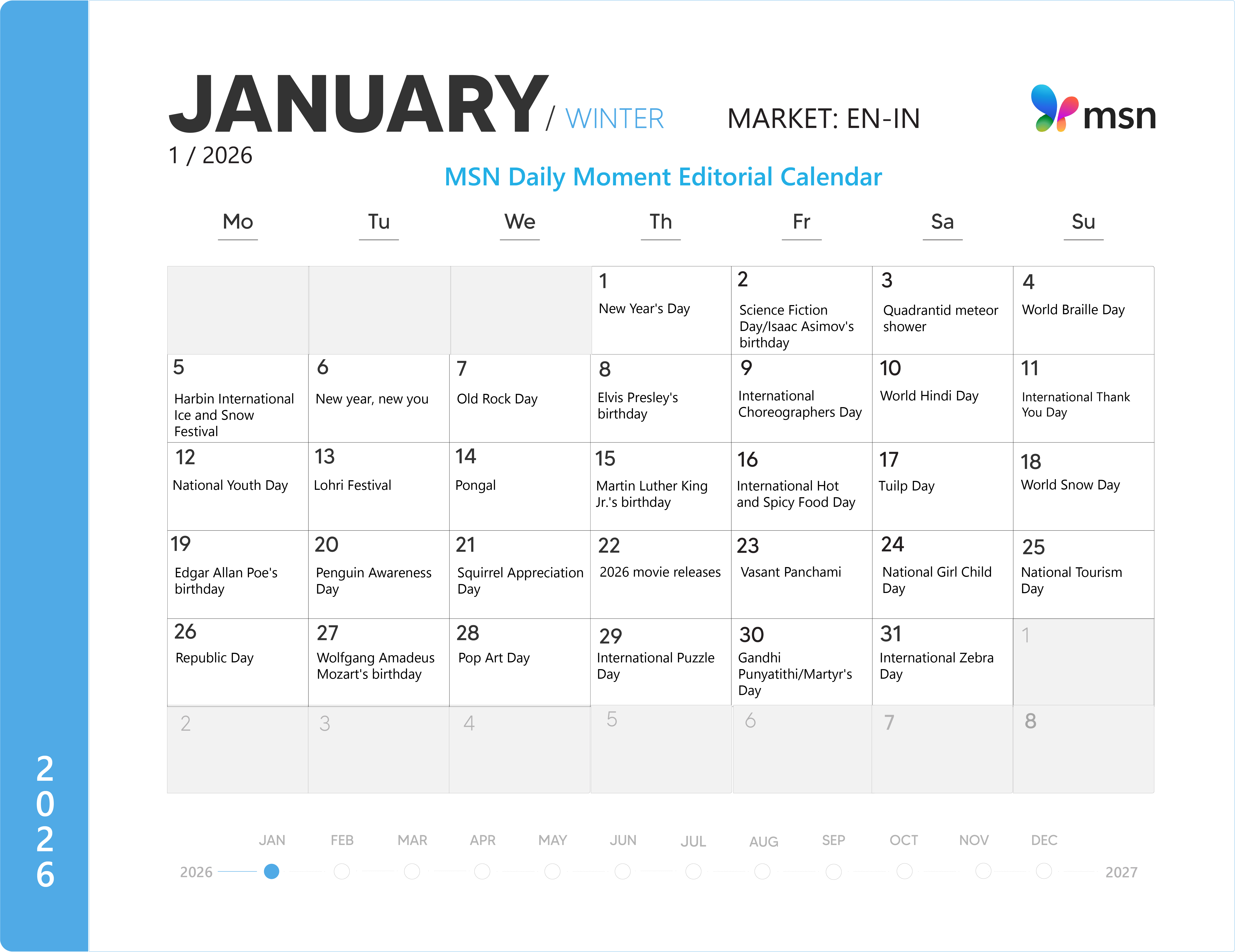 每日時報編輯 Calendar EN-IN