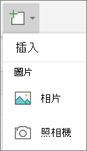 選取 [插入 > 相片]