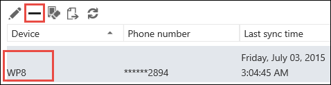 從 Outlook Web App 移除電話