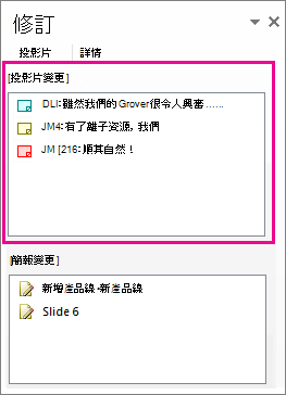 [投影片變更]