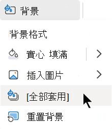 請將此格式應用於我簡報中的所有投影片。