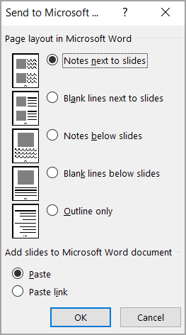 傳送到 Microsoft Word Box