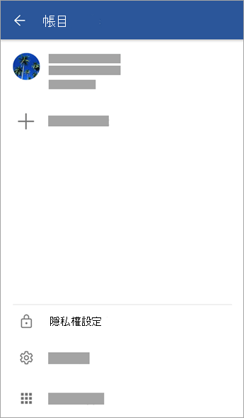 Android 上隱私設定選項的截圖