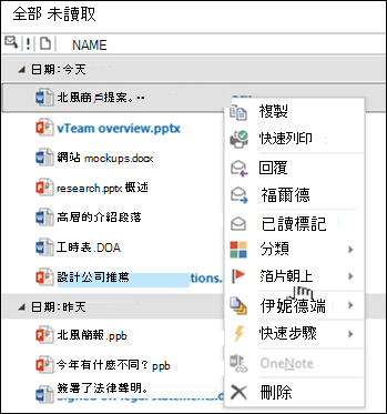 從網站信箱轉寄文件