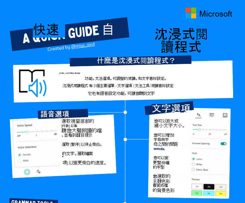 沉浸式閱讀程式的螢幕擷取畫面