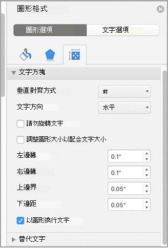 格式面板截圖